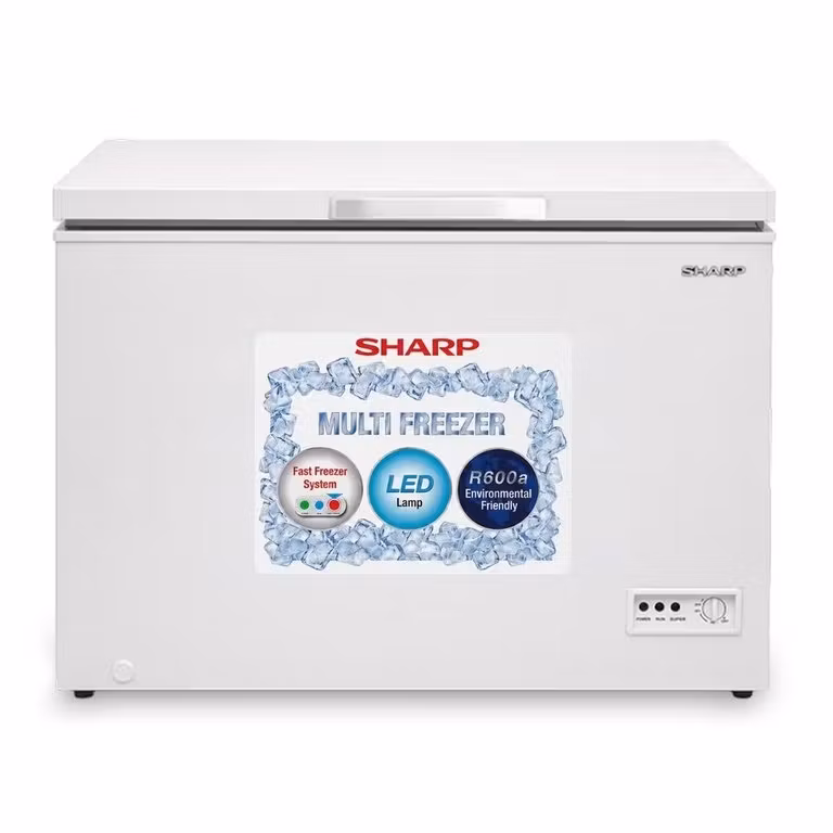 Sharp SJC218-WH 190L Net 220L Gross Chest Deep Freezer